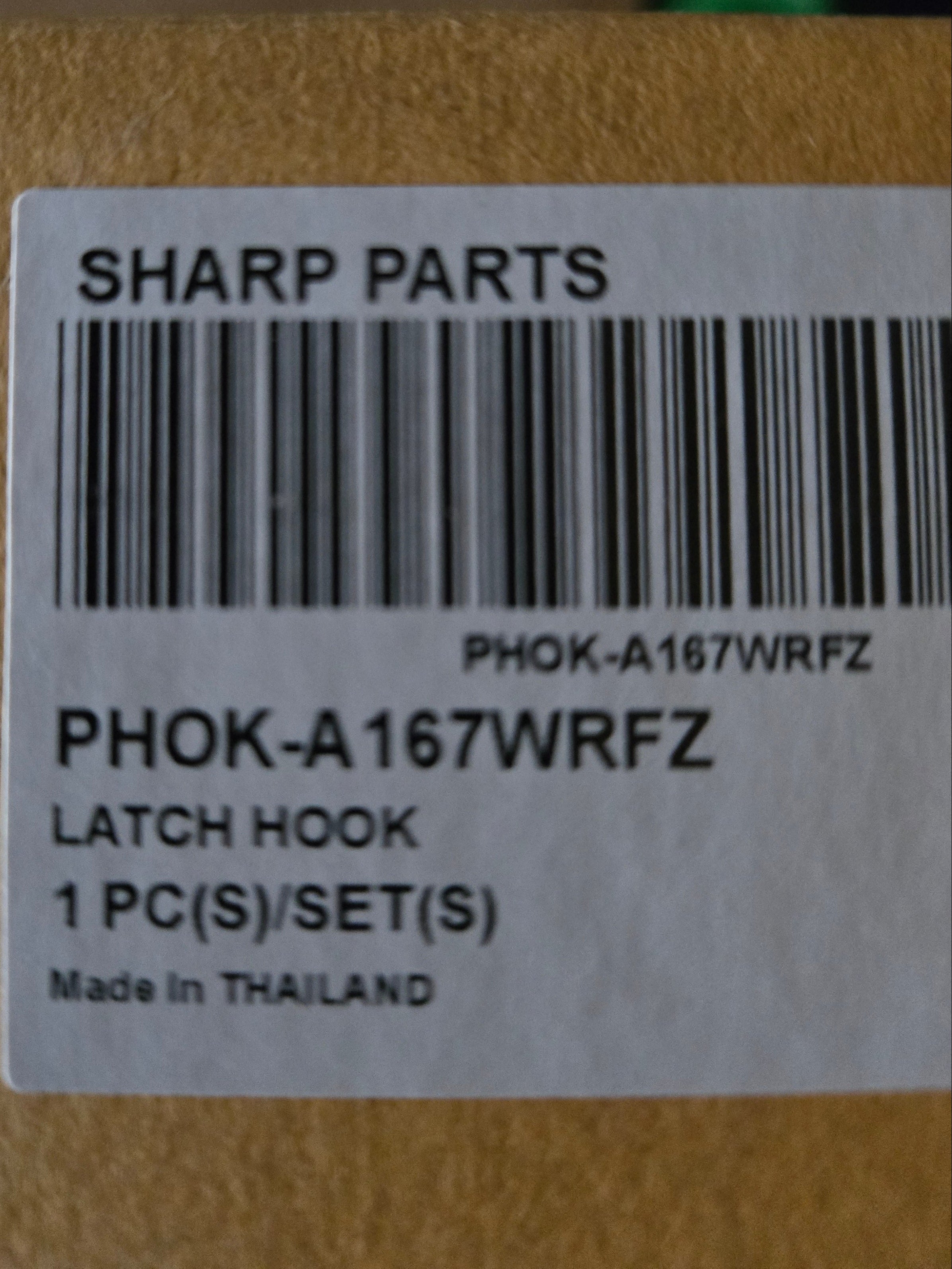 Sharp R-24AT Door latch-hook PHOK-A167WRFZ.