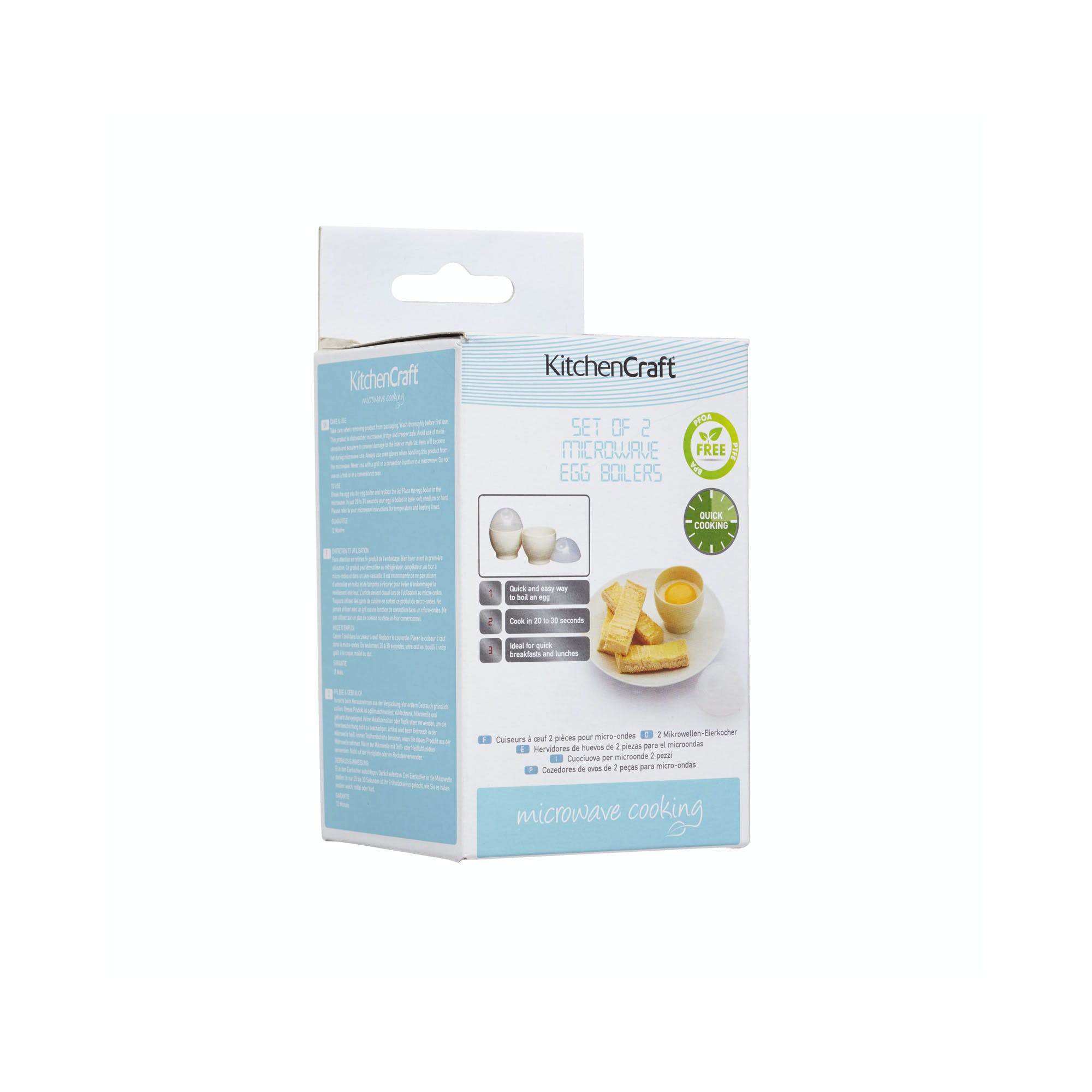 Kitchencraft Microwave Egg Boilers - Set of 2