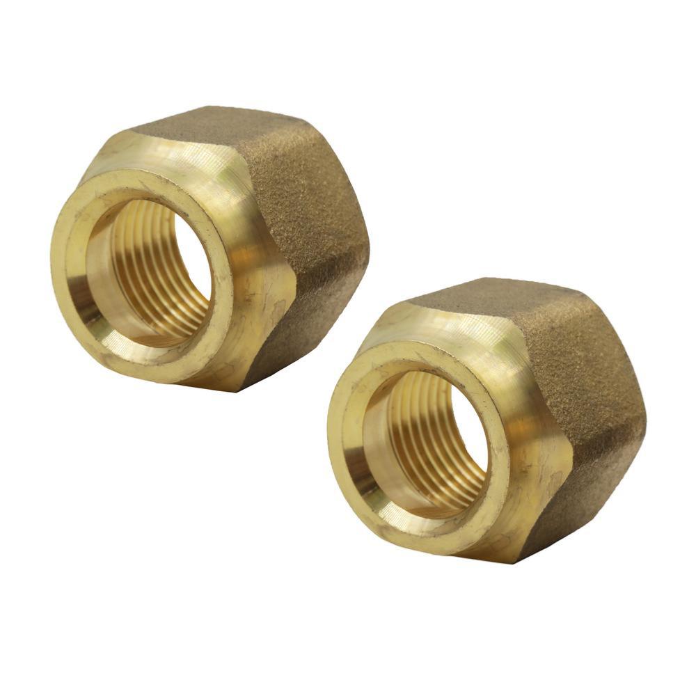 REFRIGERATION 1/4 FLARE NUT SHORT (PACK OF 2)