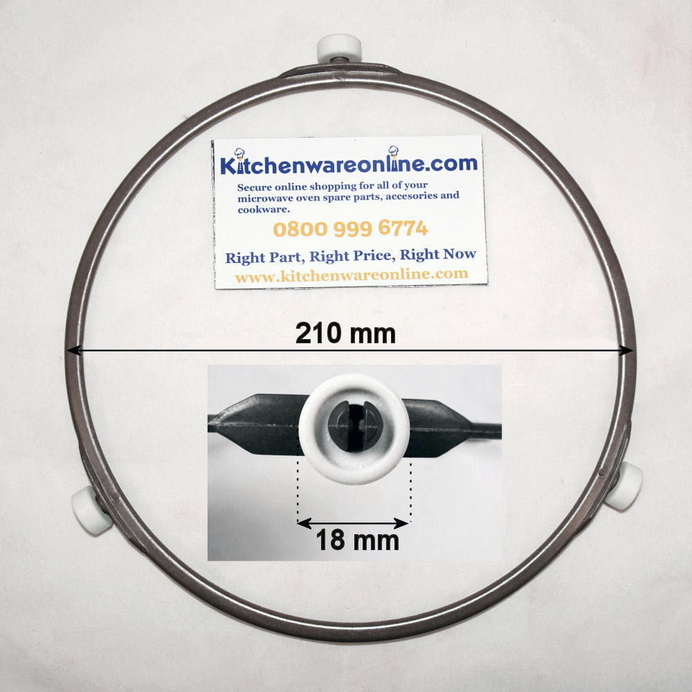 Plastic roller ring (210mm) for AEG microwave ovens - 50280307005
